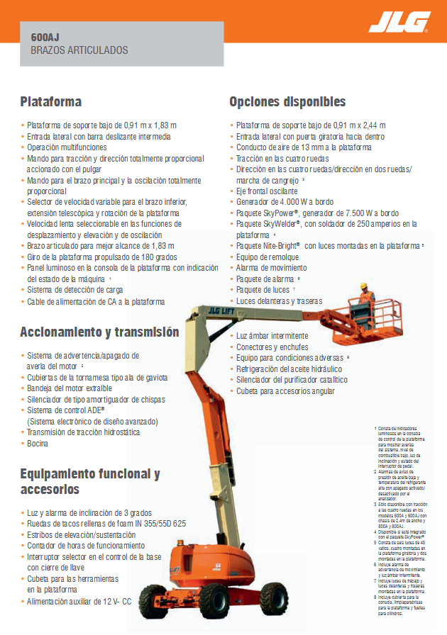 Alquiler de Manlift y Tijeras FT 1